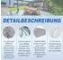 LuxusKollektion Sonnensegel quadratisch 4x4m wasserdicht grau 95% UV-Schutz Polyester