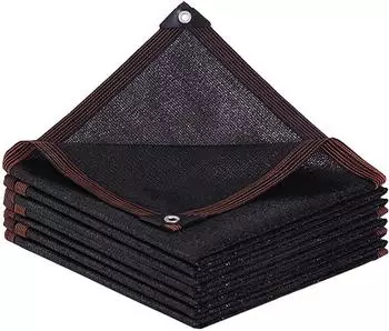 LuxusKollektion Sonnensegel rechteckig Schattennetz UV-Schutz 2x3m schwarz