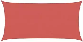 vidaXL Sonnensegel 2 x 6 m HDPE Rechteckig Terrakotta