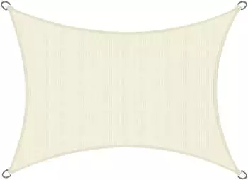 Gerster SolVision HS9 Sonnensegel rechteckig, HDPE, creme, 200x200cm