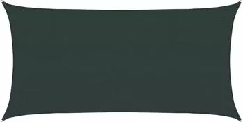 vidaXL Sonnensegel rechteckig 2,5x6m HDPE dunkelgr&uuml;n