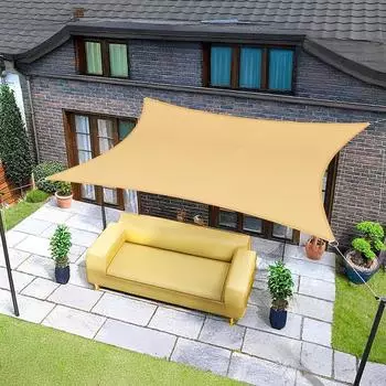 LuxusKollektion Sonnensegel rechteckig 2,5x3m sand 95% UV-Schutz wasserdicht