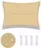 Love Story Sonnensegel rechteckig 4x5m wasserdicht Polyester sandbeige (95% UV-Schutz)
