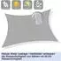 LuxusKollektion Sonnensegel rechteckig 4x5m grau, wasserdicht, 95% UV-Schutz, Polyester
