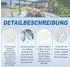 LuxusKollektion Sonnensegel, dreieckig, wasserdicht, creme, 3x3x4,25m, UV-Schutz 95%