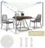 Love Story Sonnensegel dreieckig 2x2x2m wasserdicht cremeweiß UV-Schutz 95%