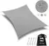 LuxusKollektion Sonnensegel wasserdicht 3x5m, Polyester, grau, UV-Schutz 95%