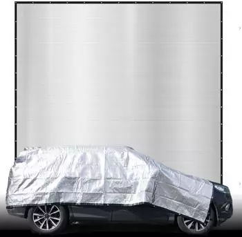 Amanka Aluminium-Schattennetz 600x600cm, silber, viereckig (17139)