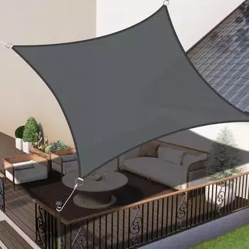 Love Story Sonnensegel rechteckig 3x3m wasserdicht anthrazit UV-Schutz