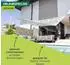 Windhager Cote d'Azur Sonnensegel Polyester weiß/grau 3x4m