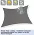 LuxusKollektion Sonnensegel rechteckig 3x4,5m anthrazit, wasserdicht, 95% UV-Schutz, Polyester