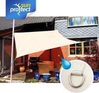 sunprotect 83223 wasserabweisend Sonnensegel Hydro, 3,6 x 3,6 m, Quadrat,