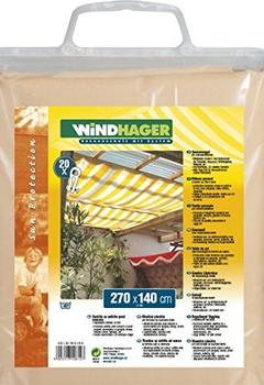 Windhager Sonnenschutz-Segel 270 x 140 cm sand