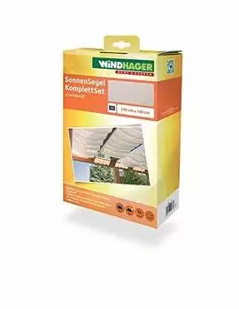 Windhager Sonnenschutz-Segel 270 x 140 cm cremeweiß