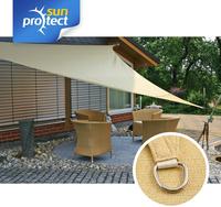 sunprotect 83221 Professional Sonnensegel, 3,6 x 3,6 x 3,6 m, Dreieck, wind- &