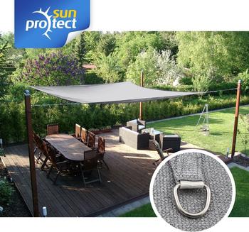 Sunprotect Rechteck 3,5 x 4,5 m silbergrau