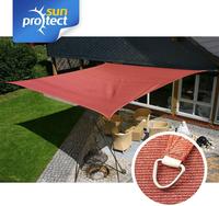 sunprotect 83214 Professional Sonnensegel 5 x 5 m Quadrat wind- & wasserdurchl&auml;ssig,