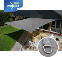 sunprotect 83226 Professional Sonnensegel 5 x 5 m Quadrat wind- &...