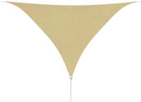 vidaXL Sonnensegel Oxford-Gewebe Dreieckig 5x5x5 m Beige