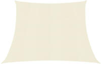vidaXL Sonnensegel 160 g/m&sup2; Creme 3/4x2 m HDPE
