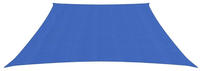 vidaXL Sonnensegel 160 g/m&sup2; Blau 3/4x2 m HDPE