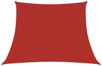 vidaXL Sonnensegel 160 g/m&sup2; Rot 3/4x2 m HDPE