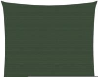 vidaXL Sonnensegel 160 g/m&sup2; Dunkelgr&uuml;n 2x2 m HDPE