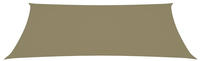 vidaXL Sonnensegel Oxford-Gewebe Rechteckig 2x5 m Beige