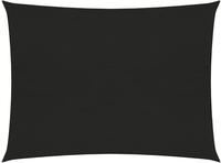 vidaXL Sonnensegel 160 g/m&sup2; Schwarz 2x3,5 m HDPE