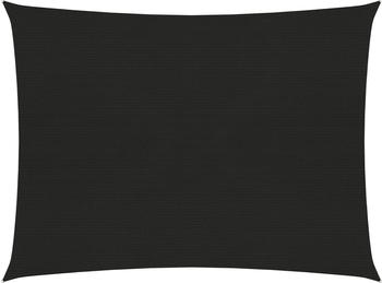 vidaXL Sonnensegel 160 g/m² schwarz 2x3,5m HDPE (311723)