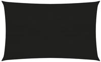vidaXL Sonnensegel 160 g/m&sup2; Schwarz 2x4 m HDPE