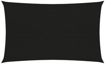 vidaXL Sonnensegel 160 g/m² schwarz 2x4m HDPE (311724)