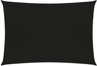 vidaXL Sonnensegel 160 g/m&sup2; Schwarz 3x4,5 m HDPE