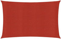 vidaXL Sonnensegel 160 g/m&sup2; Rot 2x3,5 m HDPE