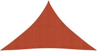 vidaXL Sonnensegel 160 g/m&sup2; Terrakottarot 3,5x3,5x4,9 m HDPE