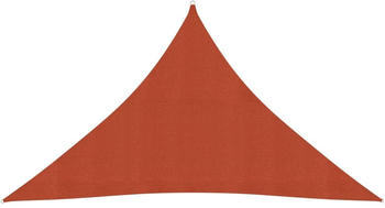 vidaXL Sonnensegel 160 g/m&sup2; Terrakottarot 3,5x3,5x4,9m HDPE (311367)