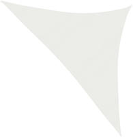 vidaXL Sonnensegel 160 g/m&sup2; Wei&szlig; 3,5x3,5x4,9 m HDPE