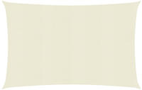 vidaXL Sonnensegel 160 g/m&sup2; Creme 2x3,5 m HDPE