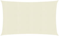 vidaXL Sonnensegel 160 g/m&sup2; Creme 5x7 m HDPE
