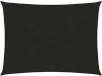 Sonnensegel 160 G/m2 Schwarz 5x6 M Hdpe Vidaxl