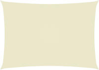 vidaXL Sonnensegel Oxford-Gewebe Rechteckig 3,5x5 m Creme