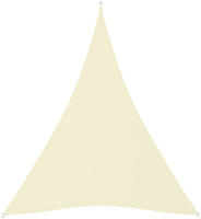vidaXL Sonnensegel Oxford-Gewebe Dreieckig 3x4x4 m Creme