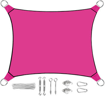 Perel Sonnensegel rechteckig 2x3m pink