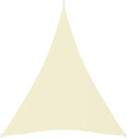 vidaXL Sonnensegel Oxford-Gewebe Dreieckig 5x7x7 m Creme