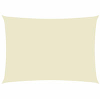 vidaXL Sonnensegel Oxford-Gewebe Rechteckig 6x8 m Creme