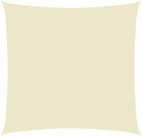 vidaXL Sonnensegel Oxford-Gewebe Quadratisch 5x5 m Creme