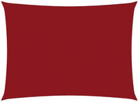 vidaXL Sonnensegel Oxford-Gewebe Rechteckig 2x4 m Rot