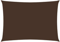 vidaXL Sonnensegel Oxford-Gewebe Rechteckig 3,5x4,5 m Braun
