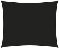 vidaXL Sonnensegel Oxford-Gewebe Rechteckig 3,5x4,5 m Schwarz
