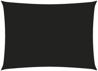 vidaXL Sonnensegel Oxford-Gewebe Rechteckig 3,5x5 m Schwarz